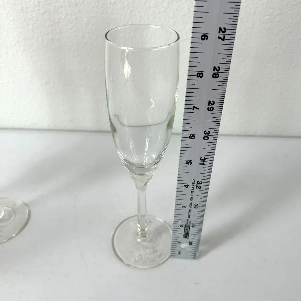 Angry Orchard Hard Cider Flute Glass Cider House‎ Set of 4 Stemmed Embossed